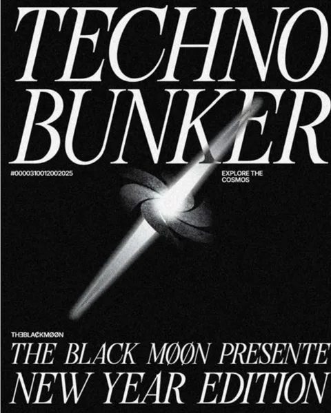 Affiche Techno Bunker, The Black Moon